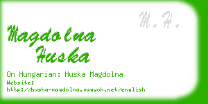 magdolna huska business card